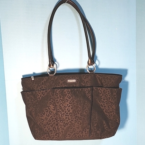 Baggallini Bags Baggallini Tote Bag Black Cheetah Pattern With